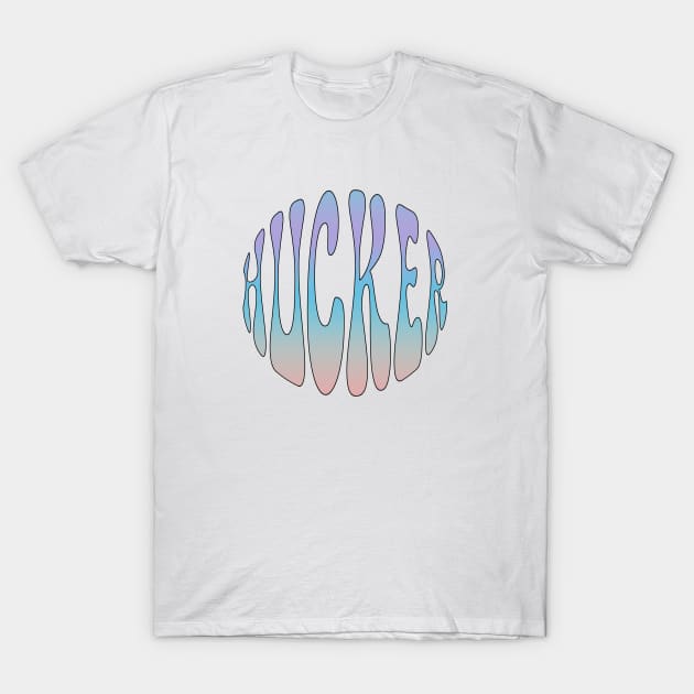 Hucker Retro Round T-Shirt by Hucker Apparel